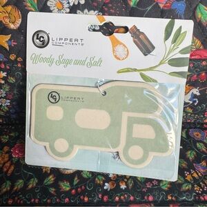 Lippert Motorhome Air Freshener Woody Sage & Salt Scent Hangable RV Green
